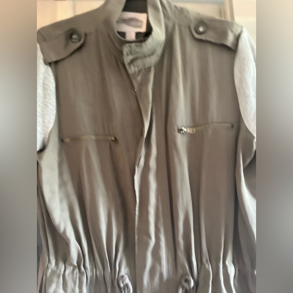 Forever 21 Contemporary Mixed Media Utility Jacket - Picture 2 of 9